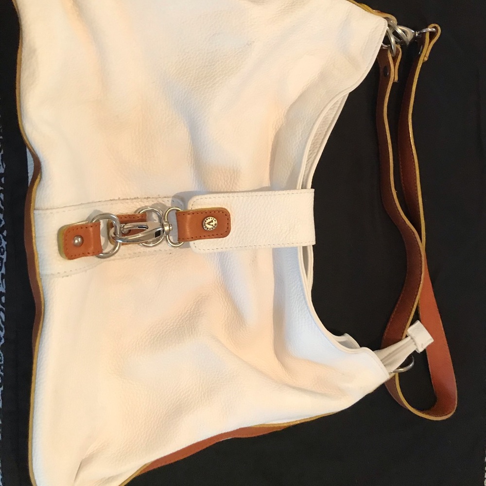 White and Tan Bag